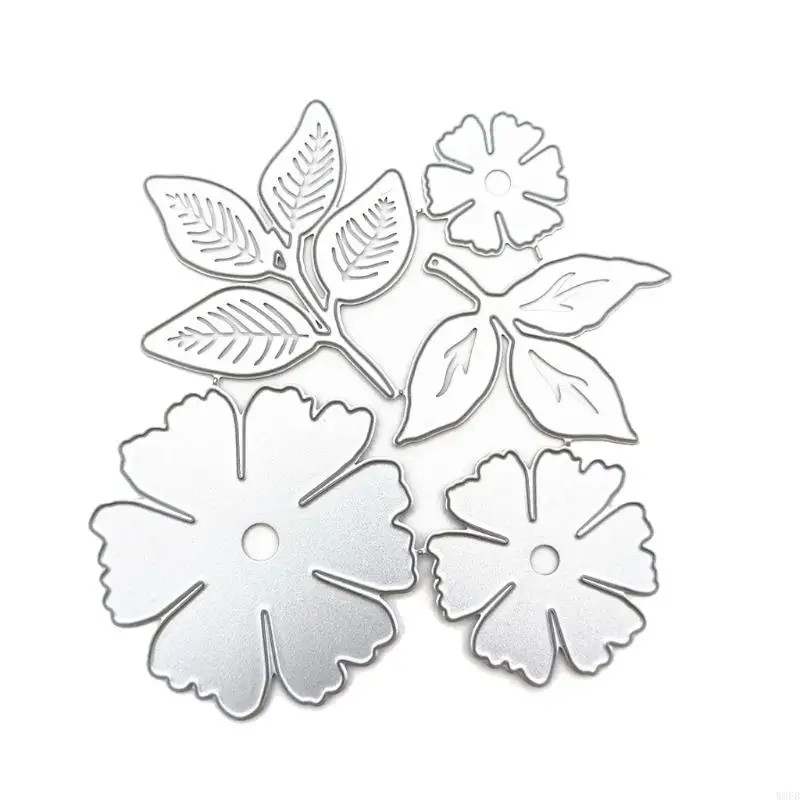 

Flower Leaf Metal Cutting Dies Stencil DIY Scrapbooking Album Paper Card Template Mold Embossing Decoration W8EB