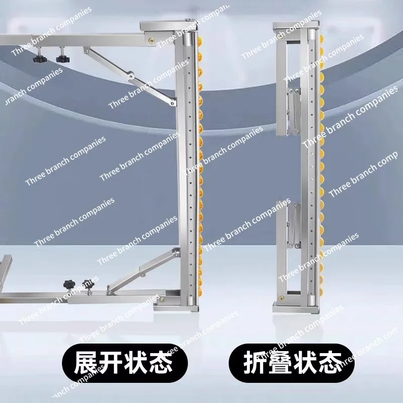 Fluent Bar Support Frame Foldable Lifting Portable Table Saw Auxiliary Holder Large Plate Cutting Pulley Booster Bracket