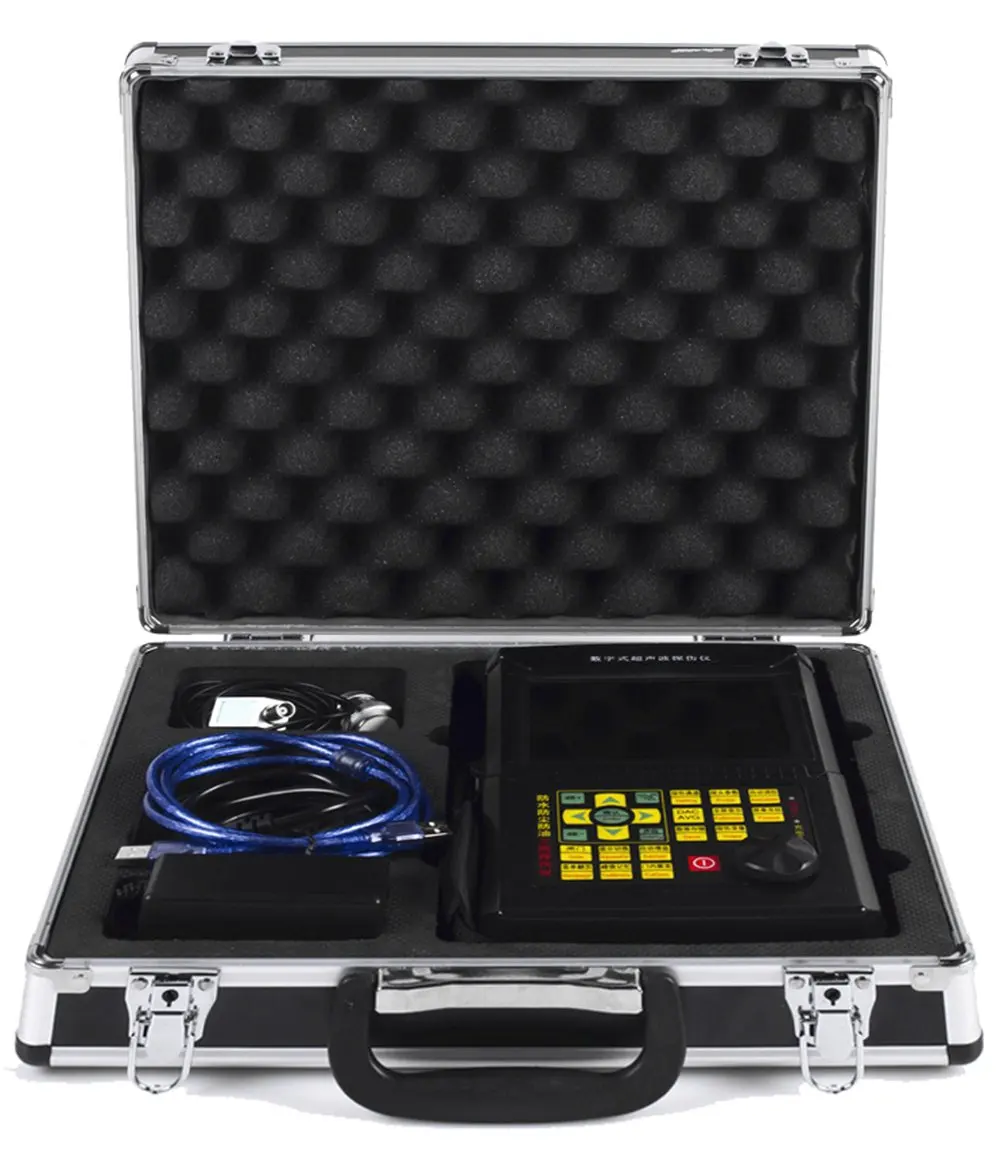 Digital Ultrasonic Flaw Detector Defectoscope Scanning Range 2.5 to 10000mm with B scan Automatic Calibration Probe