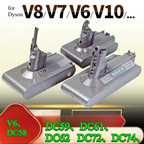 4000mAh Suitable for Battery Replacement for Dyson Vacuum Cleaner V6/V7/V8/V10/V11/V12 DC35 59 Accessory Battery