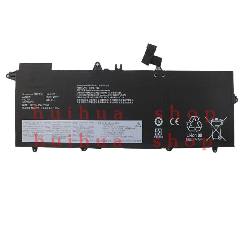 

L18M3PD1 Battery for Lenovo Thinkpad T14S T490S T495S L18L3PD1 L18C3PD1 02DL014