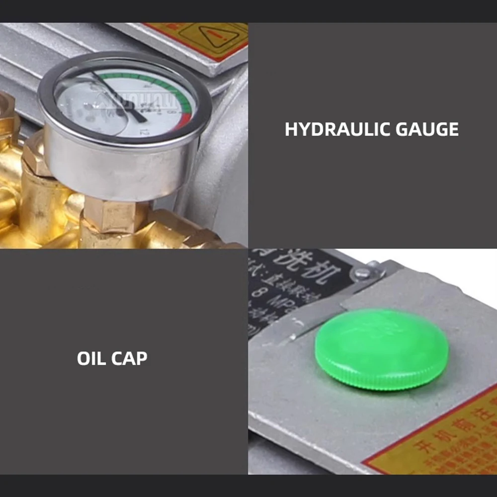 1300W High Pressure Cleaning Machine All Copper Self-Primming Car Wash Pump with Water Gun - Powerful Car Washing Machine - Image 5