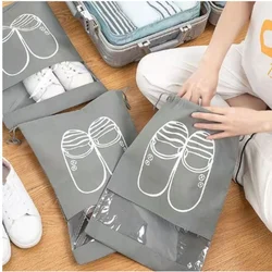 32cm*44cm Non-woven Shoes Bag Waterproof Dustproof Travel Bag Portable Tote Drawstring Bag For Shoes Storage Shoes Organizer