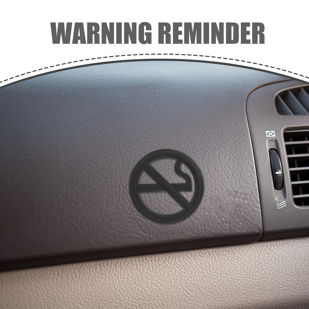 2 قطعة ملصق لاصق معدني ممنوع التدخين مثالي للسيارة الداخلية الخارجية مكتب المنزل جدار نافذة لا علامة تحذير الدخان #3