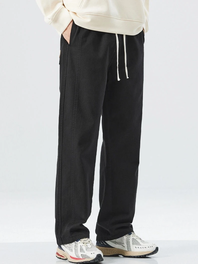 

Hip Hop Wide Trousers Man Plain Joggers Aesthetic Harajuku Casual Cheapest Nylon Fashion Loose Slacks Emo Cargo Pants for Men