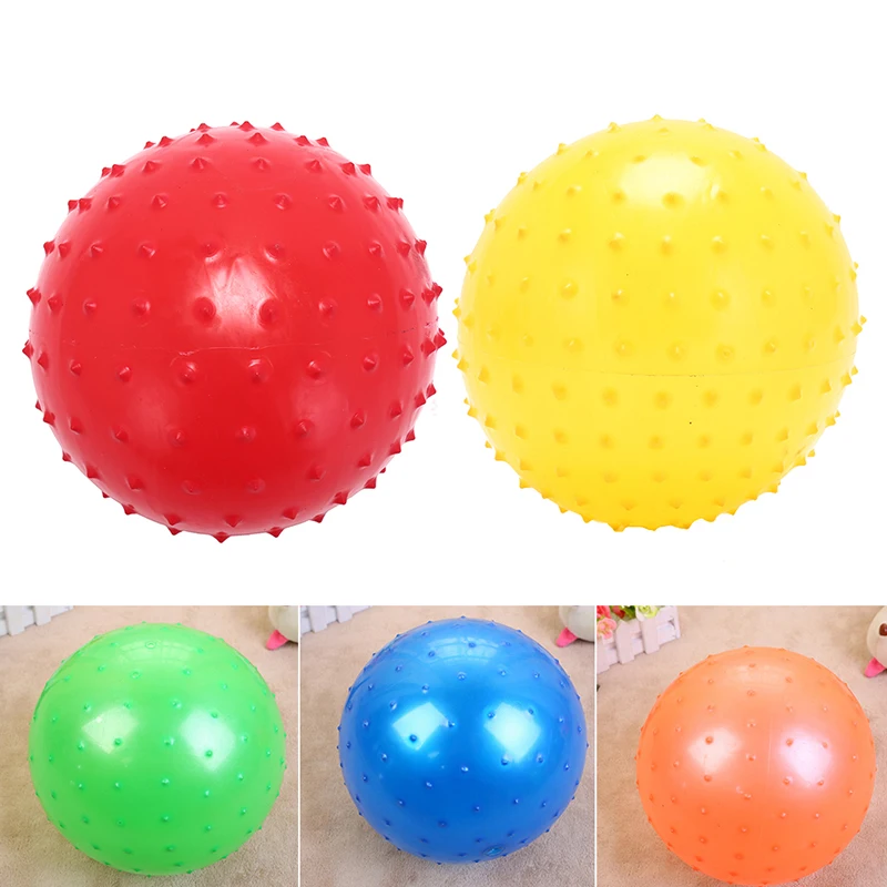 1-5pcs 16cm lustige Spiele Kinder aufblasbare Ball Gummi Spielzeug Baby Cartoon Dorn großen Ballon Entwicklung Kinder Massage Spielzeug Bälle