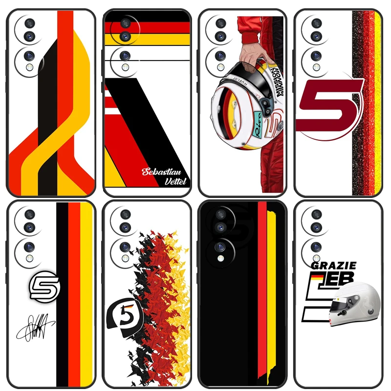 Vettel Helmet Case For Huawei P20 P50 Pro P40 P30 Lite P Smart Z Nova 5T Cover For Honor 70 50 X7 X8 X9