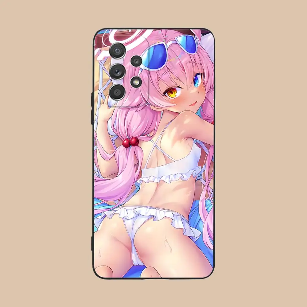 الأزرق الأرشيف تاكاهاشي هوشينو قضية الهاتف لسامسونج غالاكسي M55 54 42 35 34 33 32 23 22 15 14 13 12 F55 5G اللون واقية