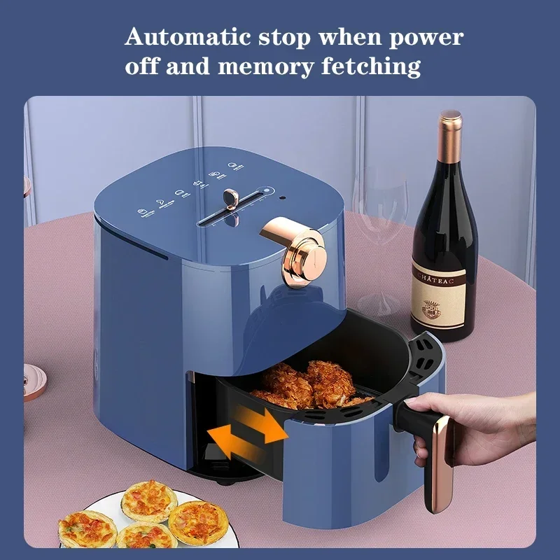 Upgrade 1300W Smokeless Electric Fryer Large Capacity Air Fryer Oil-Free Low Fat Professional Healthy Fryer