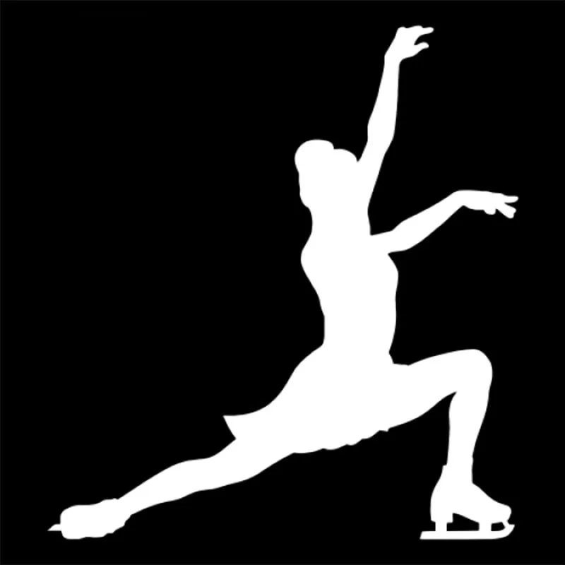 Modern Figure Skating Ice Dancing Winter Sports Car Sticker Decals Posture Motorcycle Decals Car Stickers 30x27cm