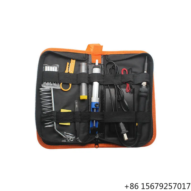 60W Electric Soldering Iron Kit Adjustable Temperature Welding Solder Rework Station Heat Pencil Tips Repair Tool