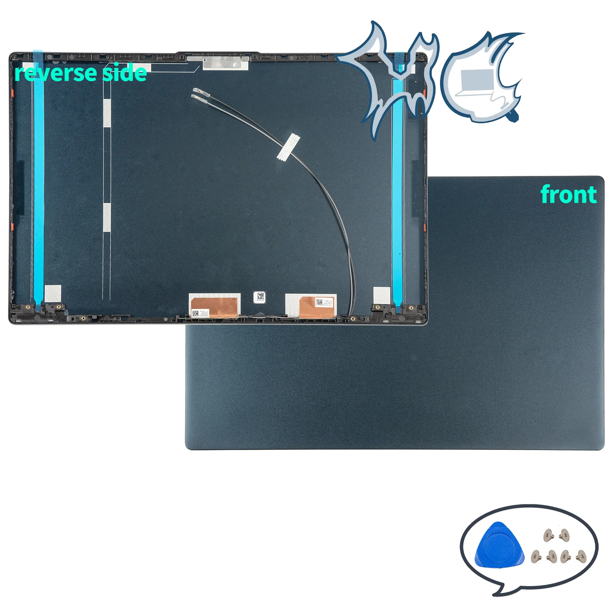 Imagem -03 - Tampa Traseira Lcd para Laptop Parte para Ideapad 15iil05 15are05 15itl05 15alc05 2023 2023 Cinza Azul do Abismo Prata Novo