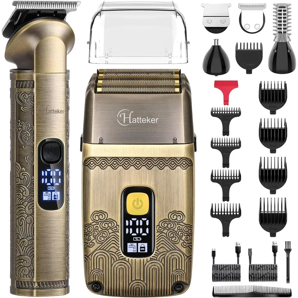 

Водонепроницаемый электрический триммер с тремя лезвиями для ухода за волосами на теле, в носу и ушах для мужчин