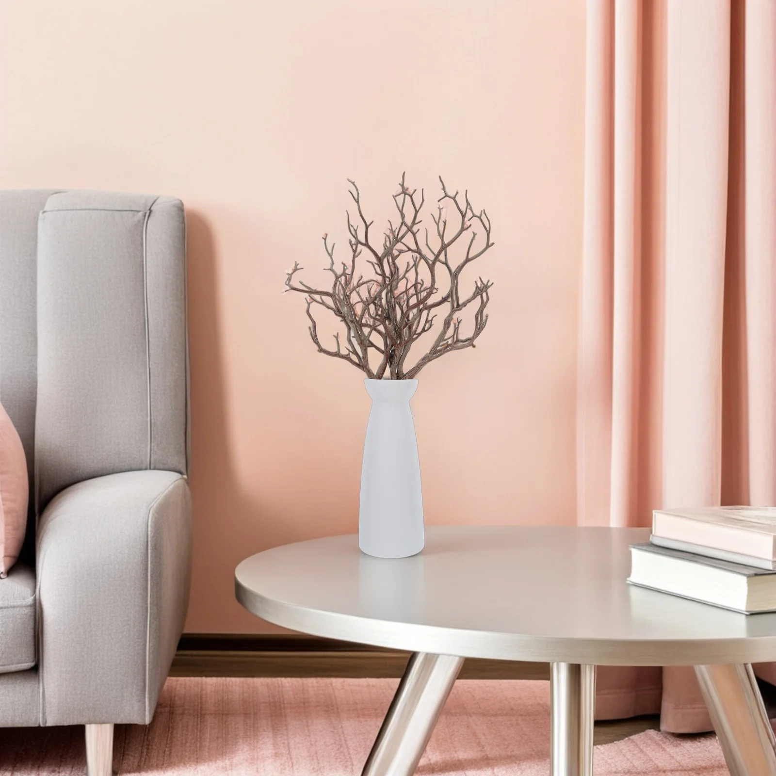 

4pcs Artificial Coral Dry Natural Curvy Fake Wood Branches For Vase Decor Tall Dry Branches For Decoration Tabletop Floral