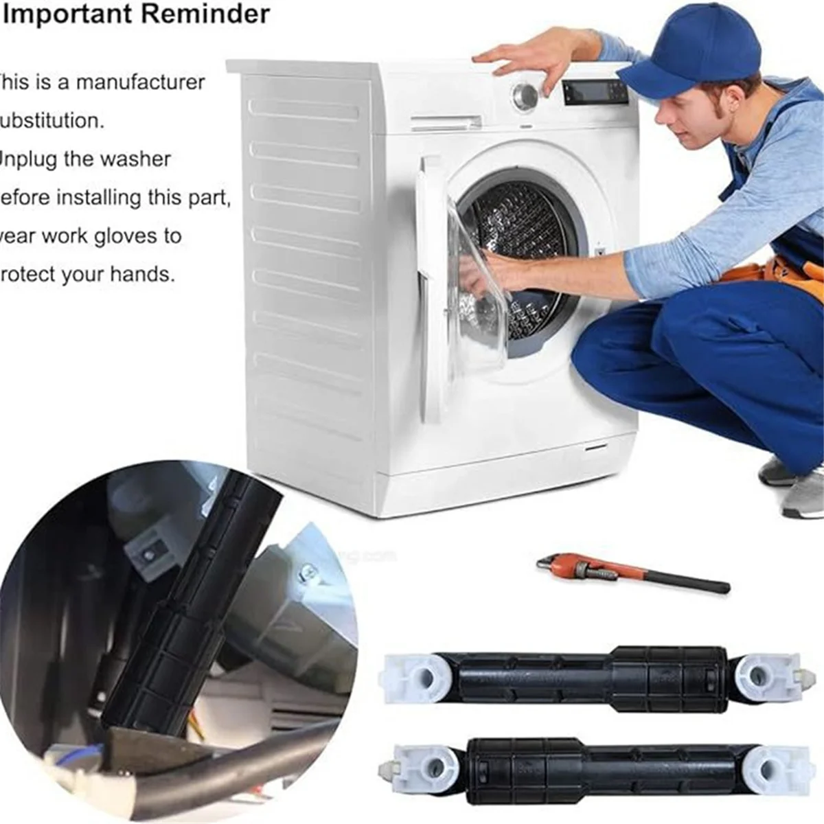 W 10822553 8182812   Confezione da 4 rondelle per lavatrice