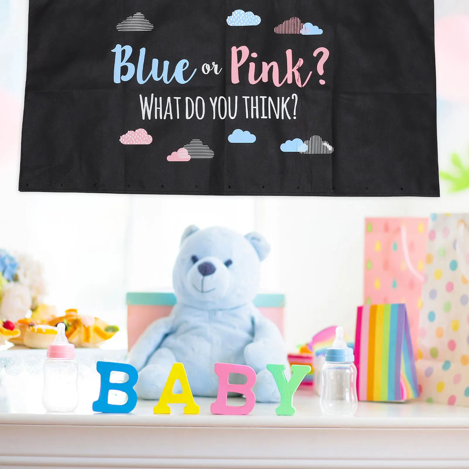 

Gender Reveal Balloon Easy to Use Balloons Colored First Birthday Blue Powder Delicate Workmanship Party Girls Emulsion Latex
