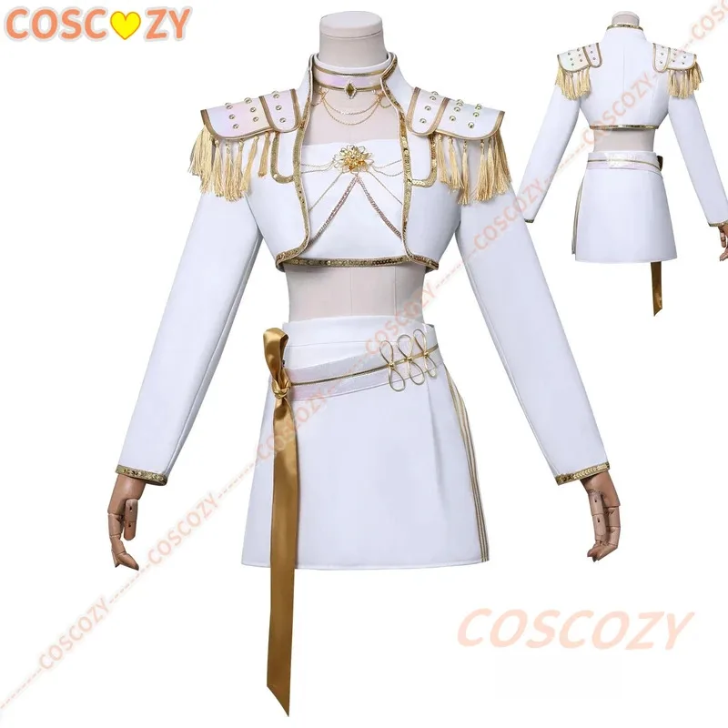 

2025 22 Kpop Demon Hunters Mira Heavy Duty Cosplay Costume Wig Gothic Futuristic Stage Performance Outfits