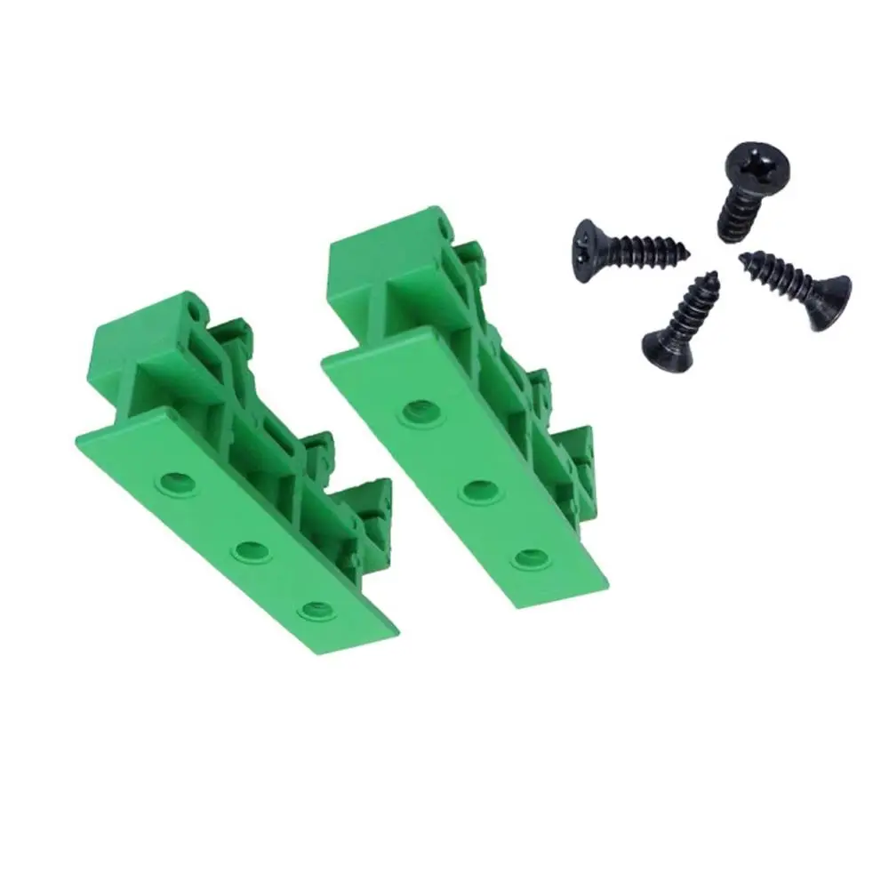 2PCS PCB 25MM DIN Rail Mounting Adapter Circuit Board Bracket Holder Carrier Clips Control Board DIN35 C45 DIN Rail PCB Install