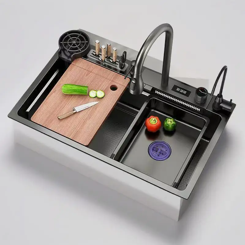 

Большая кухонная мойка из нержавеющей стали 304, многофункциональная бытовая мойка овощей