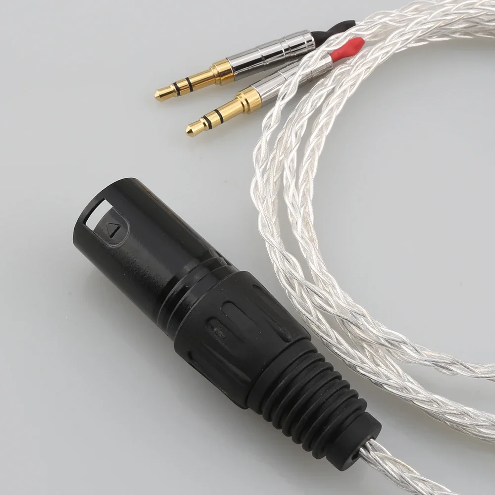 XLR Balanced 8 Core Headphone Earphone Cable For Denon AH-D600 D7100 Hifiman Sundara Ananda HE1000se HE6se he400i he400se Arya