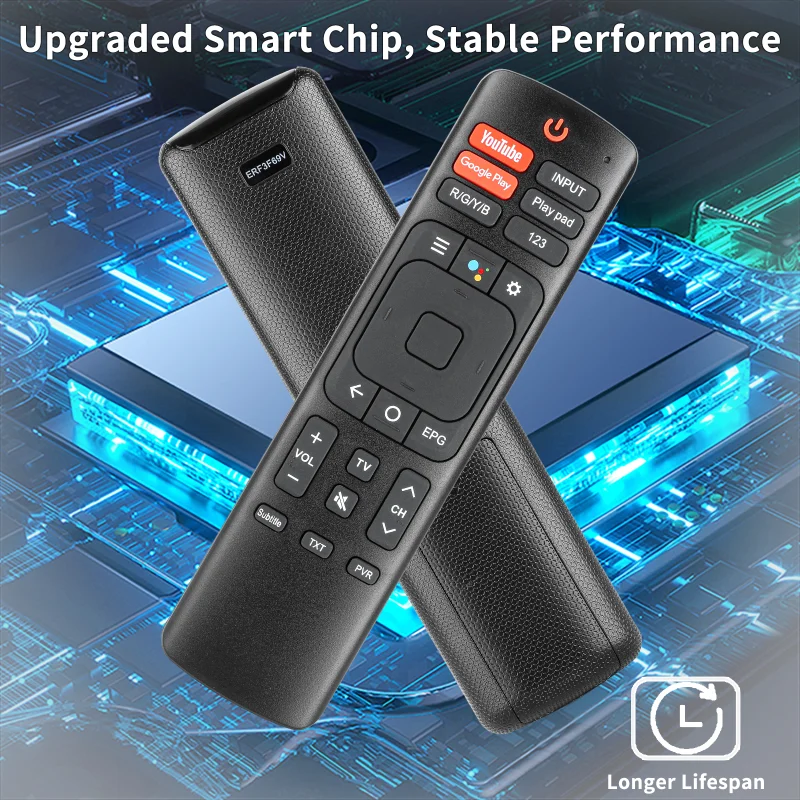 ERF3F69V Para control remoto Hisense, para televisor LED Hisense VU Smart 4K