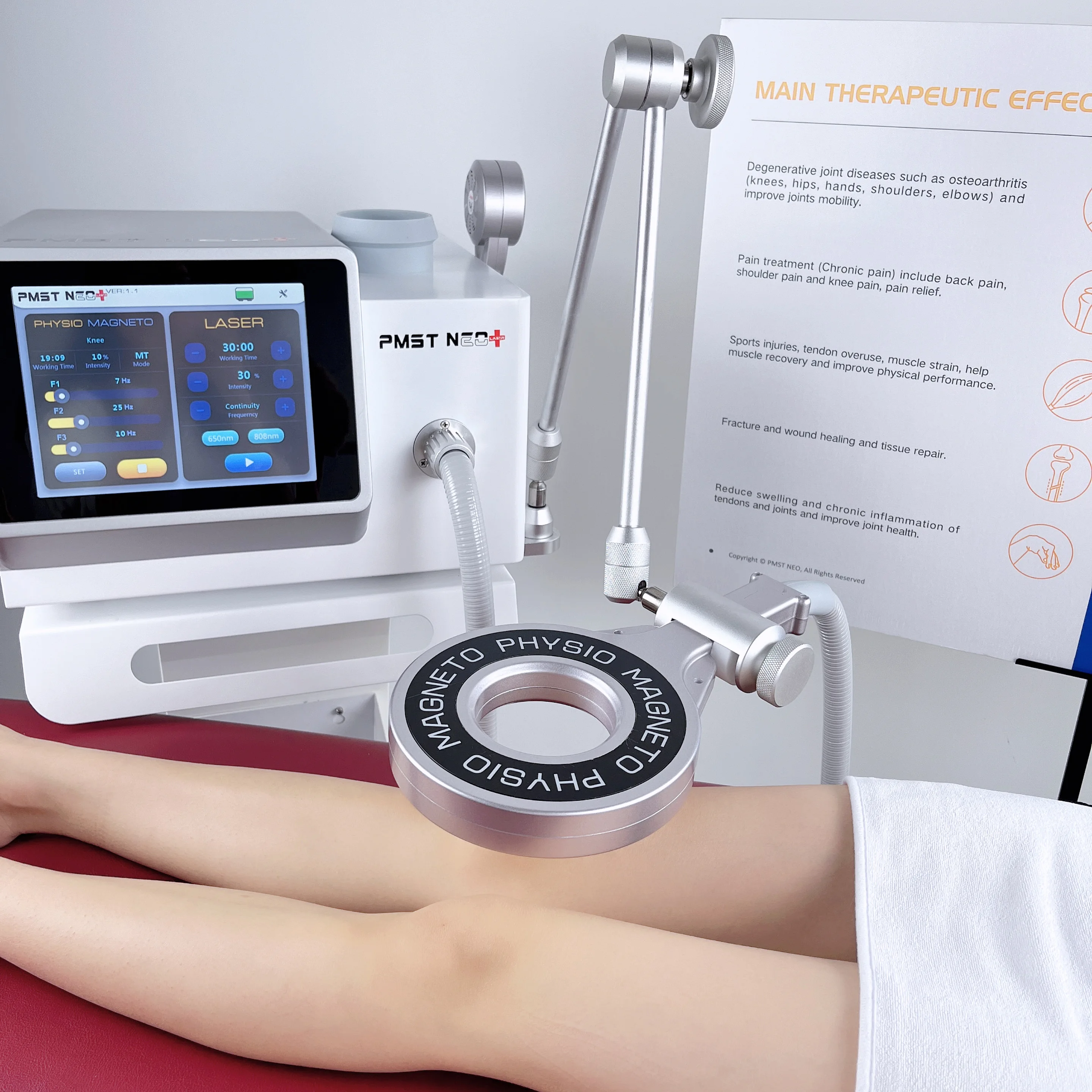 PMST NEO Physio Magneto, Terapia portátil Infrarroja Cercana, supertrandcución para rehabilitación