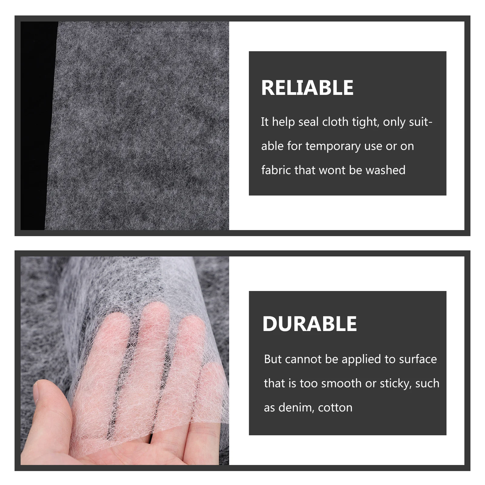 

1pc Hot Melt Interlining Film Double-Sided Adhesive Fabric Tape For Garment Hemming Diy Craft Iron-On Lining Tapes