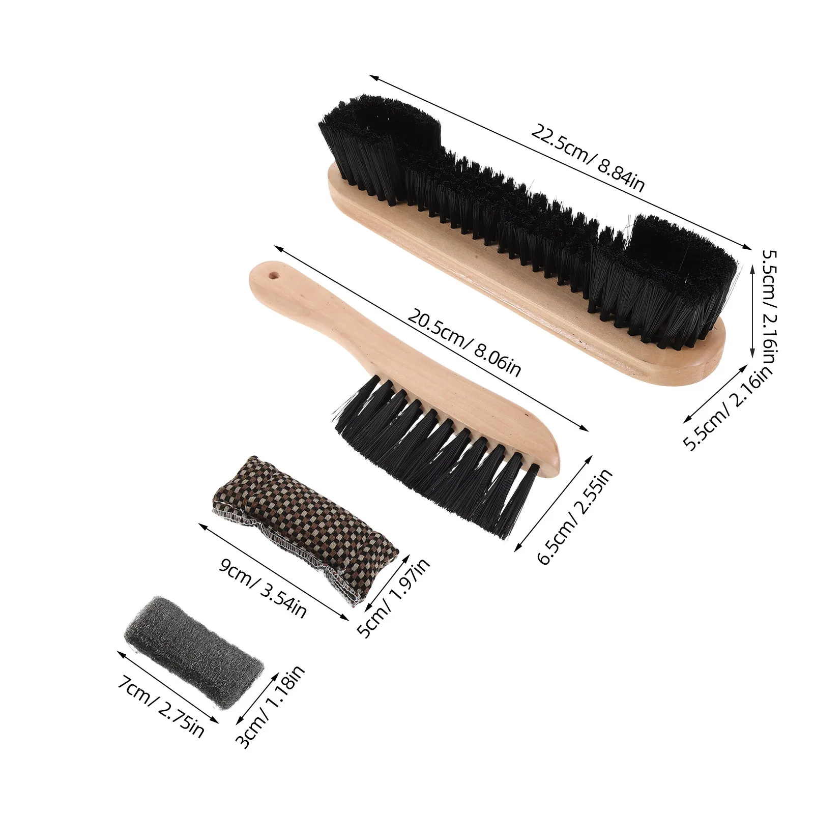 1Set Billardtisch Pinsel Set Weiches Haar Ergonomischer Griff Billardtisch Reinigung Kit Filz Schiene Tuch Wartung Pinsel für Billard
