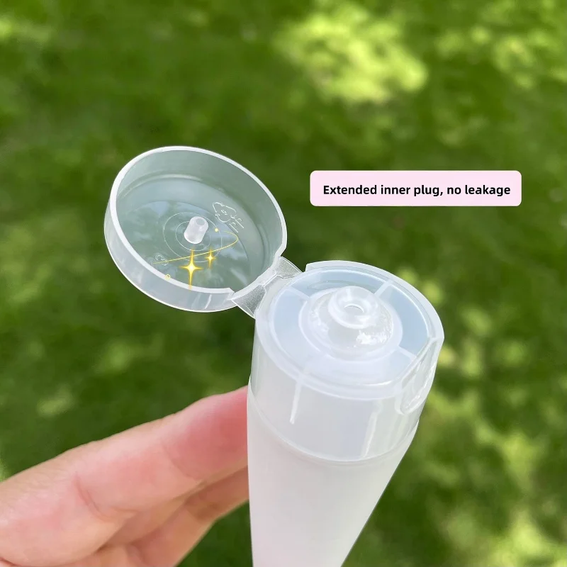 【Logo Custom】50Pcs Customized 15ml/30ml/50ml Frosted Extruded Flip Lid Tube for Liquid Small Batch Customization Factory