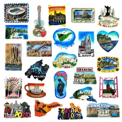 Europe Spain 3D Refrigerator Magnet Tourist Souvenirs Stickers,Home & Kitchen Decoration Fridge Magnet Message Sticker