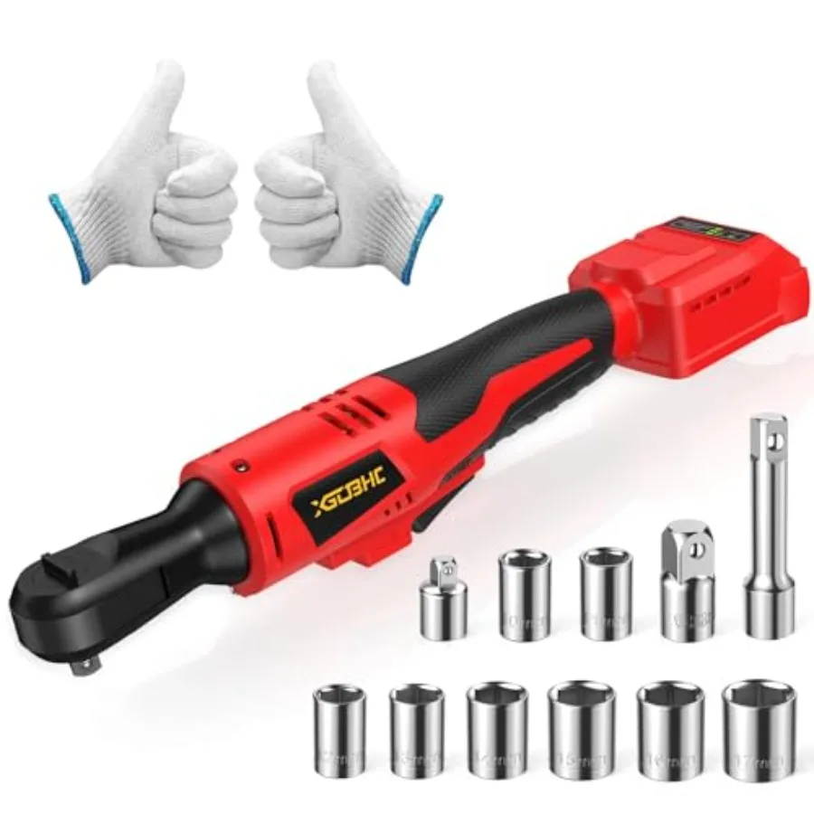 

Аккумуляторный гайковерт 3/8 дюйма для Milwaukee M18 18В - 75 фунт-фут, бесщеточный электрический гайковерт с регулировкой скорости 0-300 об/мин