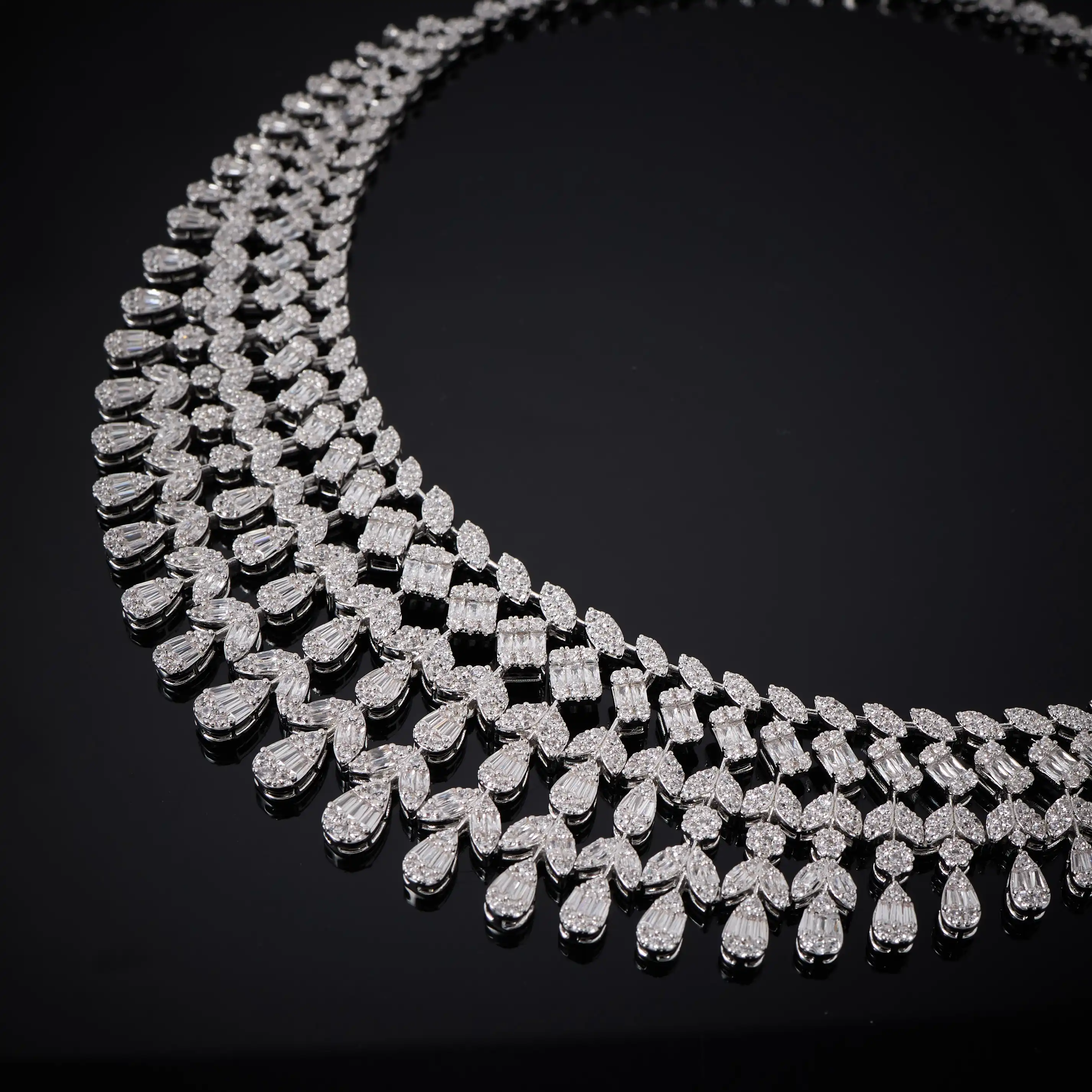 IN JEWELIFE Women's Wedding Cubic Zircon Jewelry and Accessories Bridal Jewellery Set Luxury New in Matching Sets
