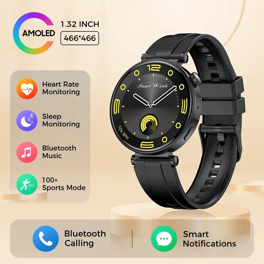 

2024 NFC Smart Watch For Women Bluetooth Call Smartwatch Music Playback Support Recording IP68 Waterproof Watches Sport Fitness