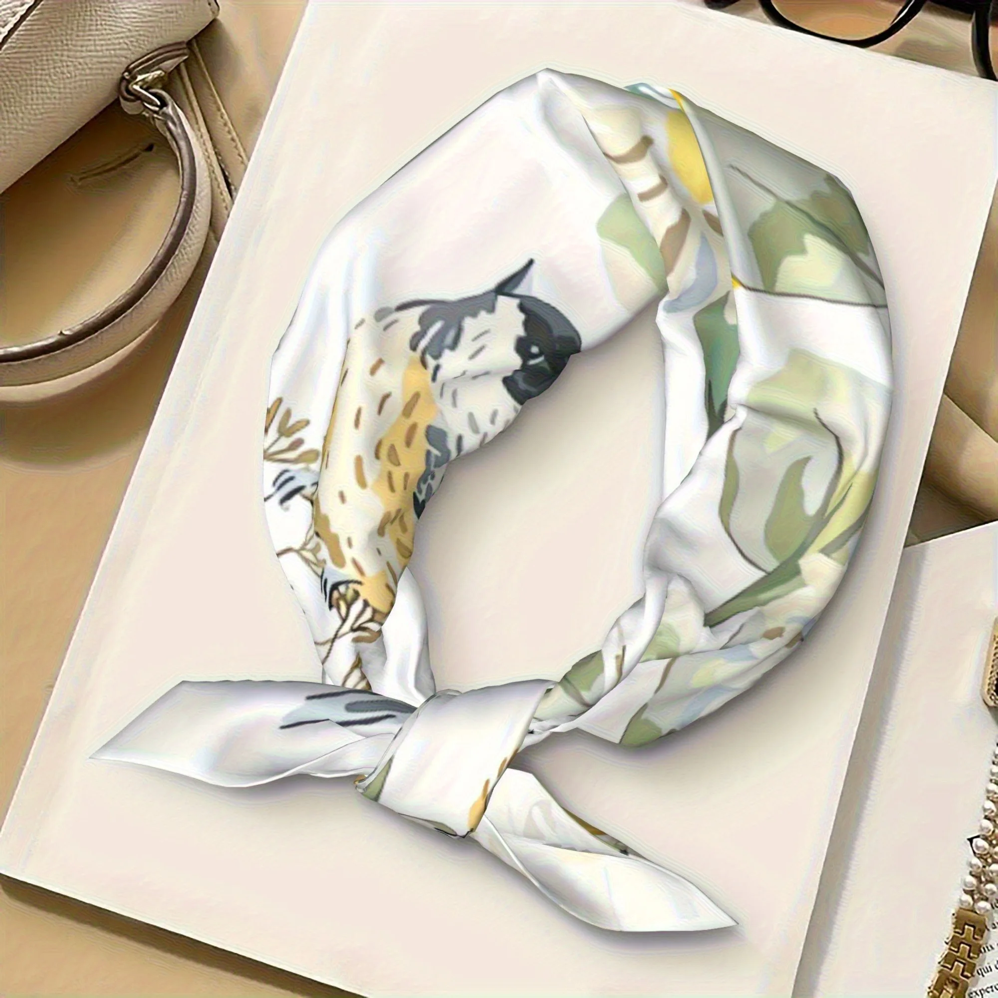 Customized silk scarf - Personalized ladies' square scarf. Photos and patterns - Birthday gift - Anniversary gift - Holiday gift