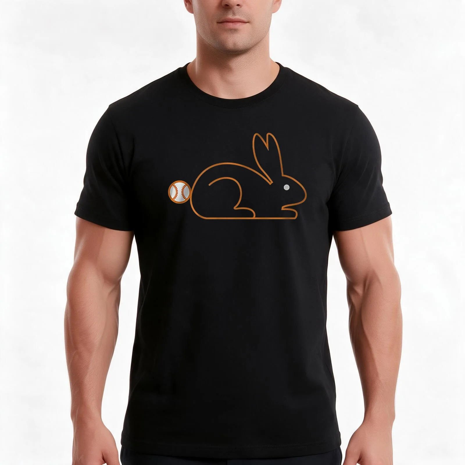 Bay area bunny T-Shirt Summer Casual Cotton Tee Oversized Streetwear Tops Vintage Graphic Print Loose Fit Short Sleeve