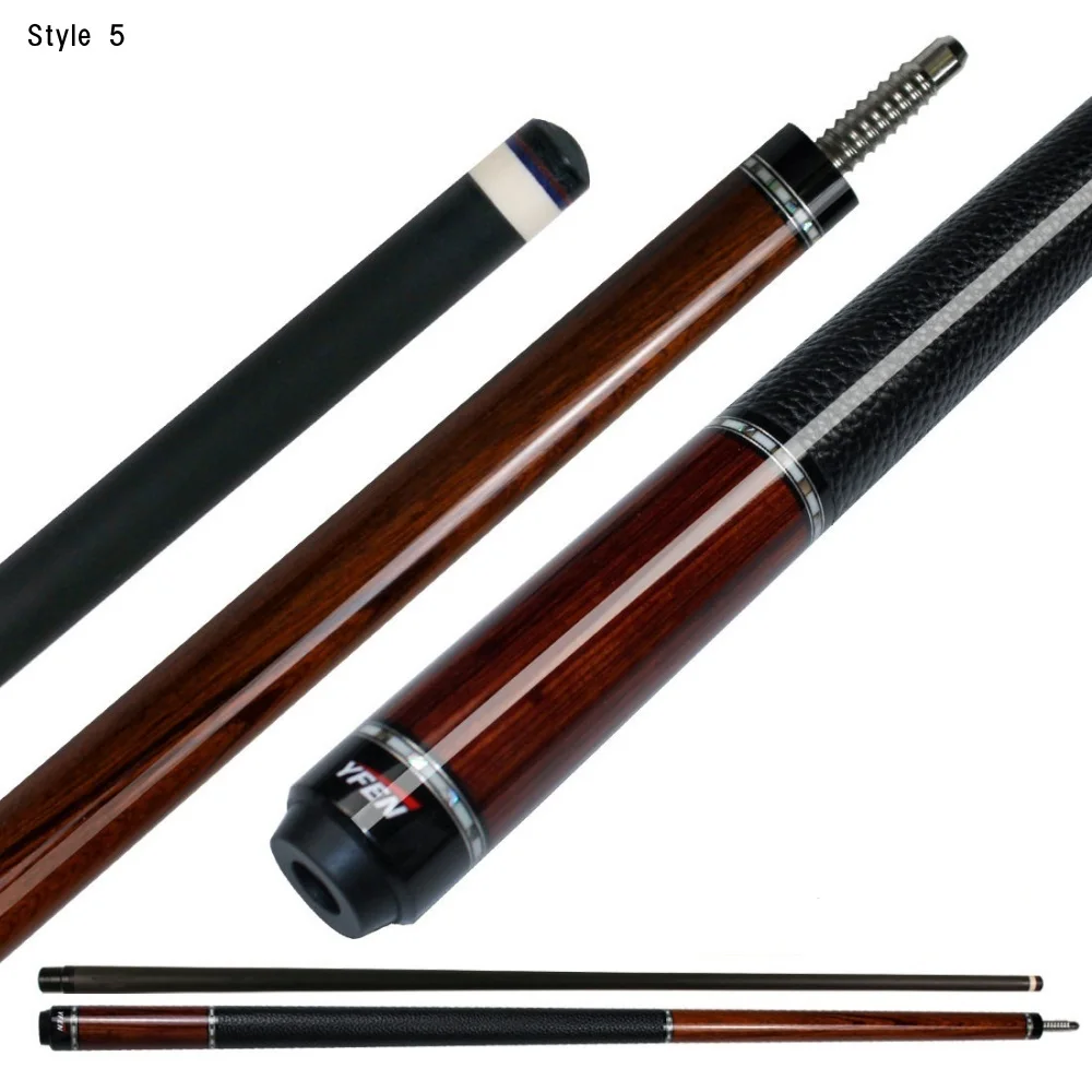 YFEN 58 Inch Carbon Fiber Billiard Pool Cue Stick Multi-Styles 12.5mm Extender Case Included