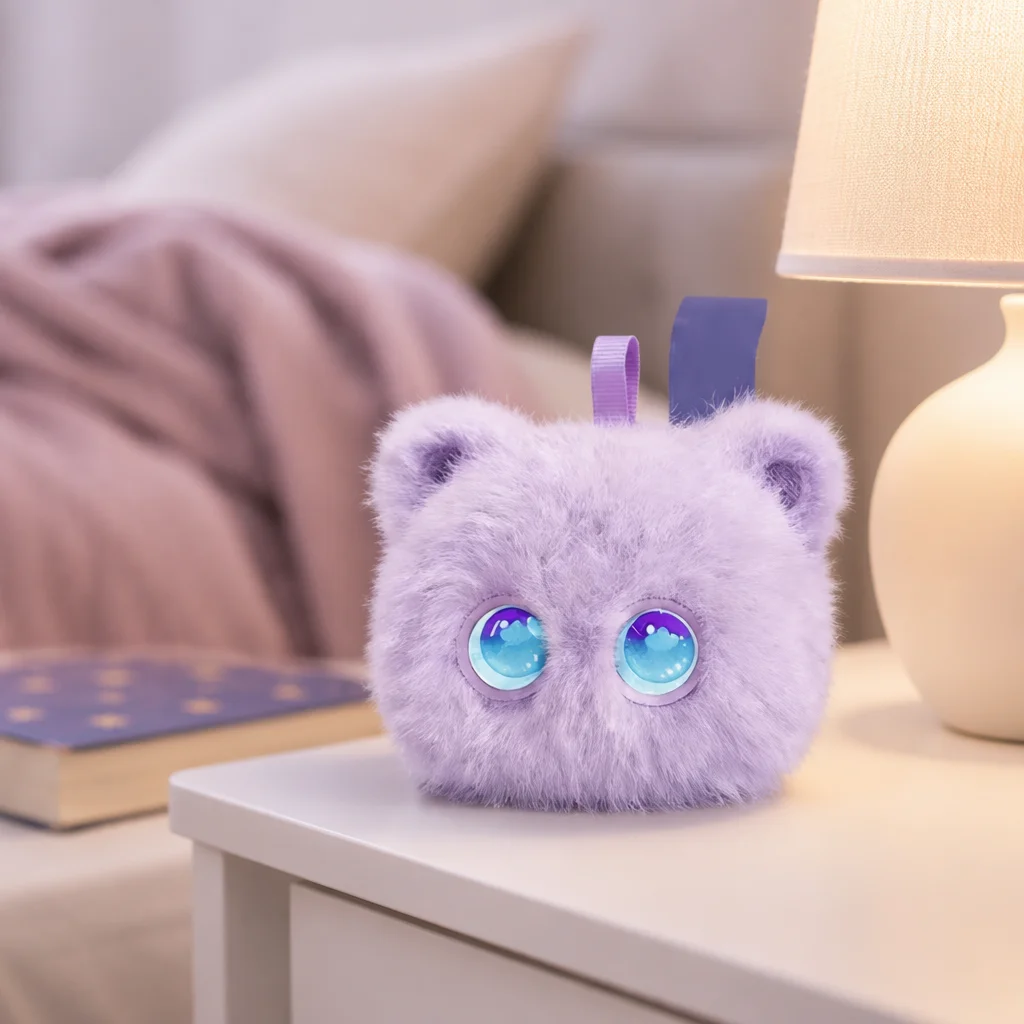 2026 New Plush AI Emotional Companion Robot Smart Interactive Electronic Pet Lavender Night Light Relaxing Gift Stress Relief