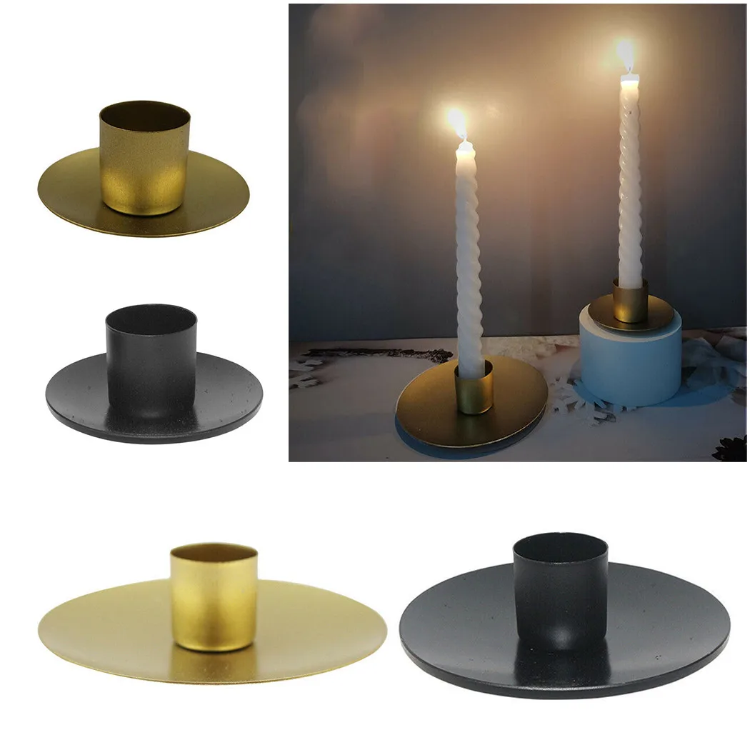 1PC Candle Holder Exquisite Metal Candlestick Table Candle Stand Desktop Decor Wedding Party Festival Candelabra Home Supplies