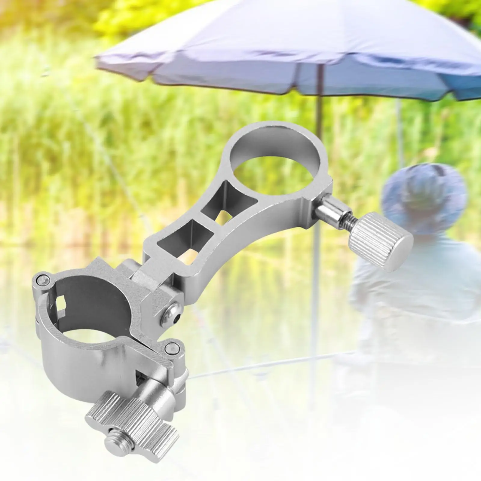 

Folding Fishing Umbrella Stand Compact Clamp for Outdoor Fishing Chair Beach