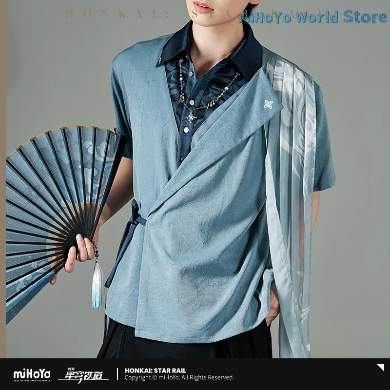 

[Official] Feixiao Shirt Original Merch Honkai Star Rail Feixiao Theme Impression Short-sleeved Shirt Doujin Cosplay Gifts