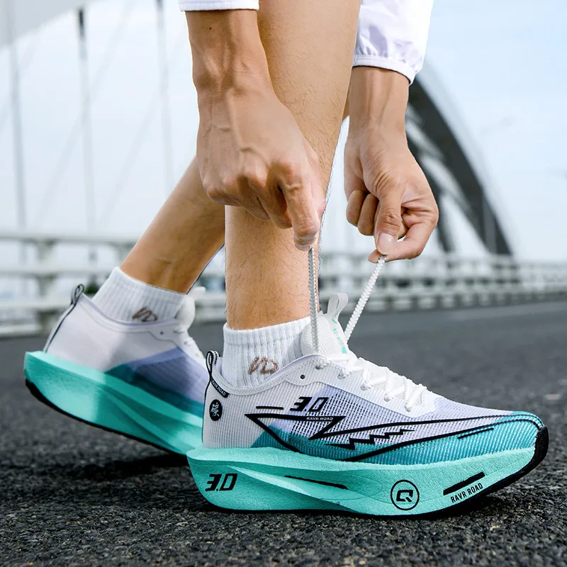 Running Shoes Speciality Carbon Board Marathon Men Sports Breathable Lightweight Women's Comfortable Athletic Nonskid Sneakers
