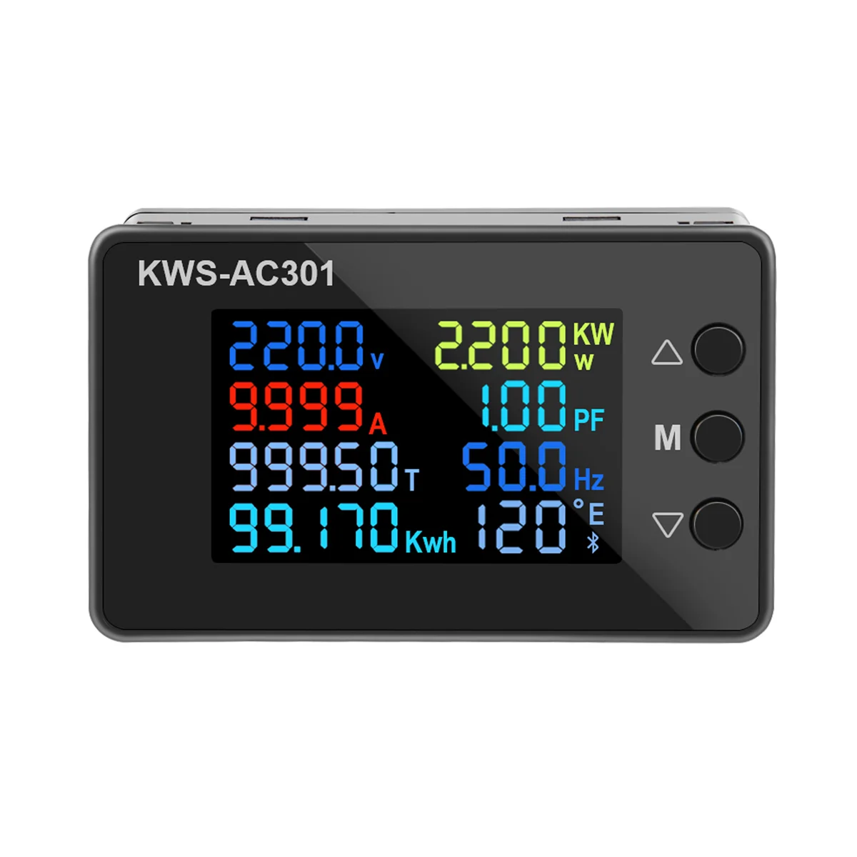 Digital Display Current Voltmeter 50-300V AC Wattmeter Multifunction Electric Meter Power Detector AC 20A