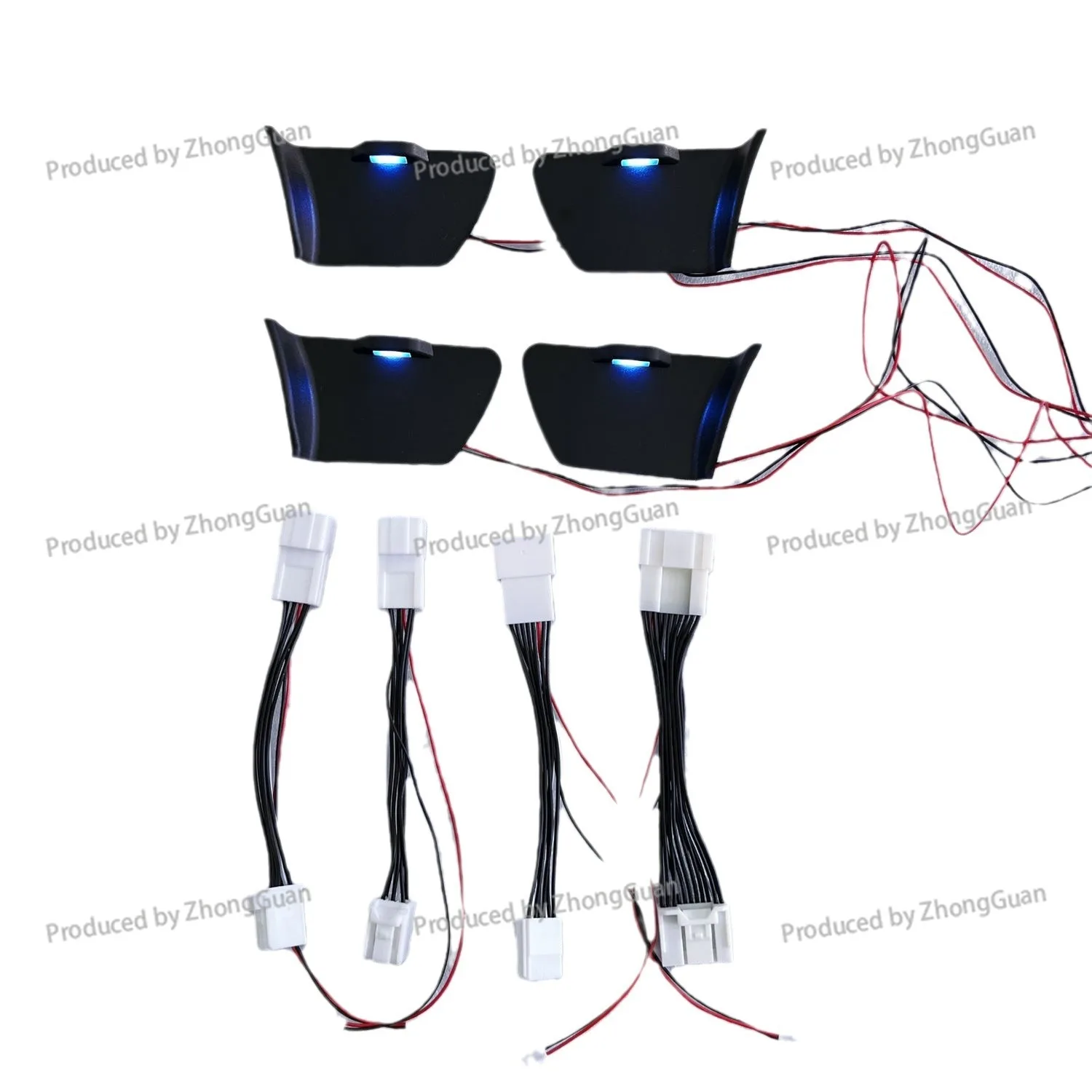 Suitable for 21-26 Fourth-generation Highlander Door Handle Ambient Light Land Replacement Monochrome Blue Light Pair Plug