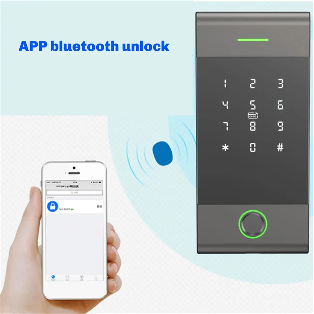 【RECOMENDAR】IP65 Rated Rainproof Access Controller Reader Ttlock APP Remote Control Fingerprint Card Password Metal Support A