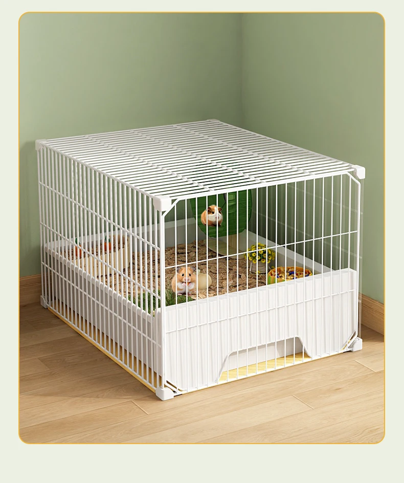 

Hamster cage oversized luxury villa easy to clean drawer-type special landscaping feeding box for golden bear and striped mouse