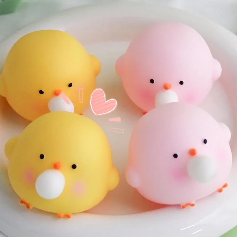 Mainan Fidget Squishy Ayam Lucu Tiup Gelembung, Mainan Penghilang Stres, Mainan Remas untuk Dewasa dan Anak-anak, Hadiah Pesta