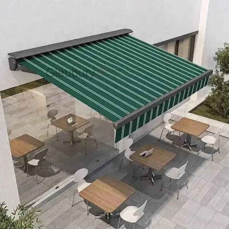 Z Electric Balcony Retractable Pergola Gazebos Awning Aluminum Tents Alloy Outdoor Eaves Rainproof Courtyard Tent Villa Sunshade