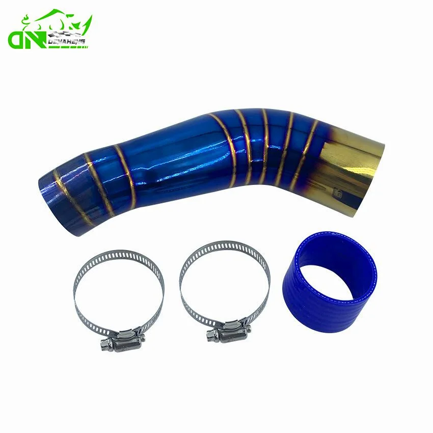 Motorcycle intake pipe suitable for Yamaha Xmax300 motorcycle accessories 304 stainless steel blue air filter intake pipe