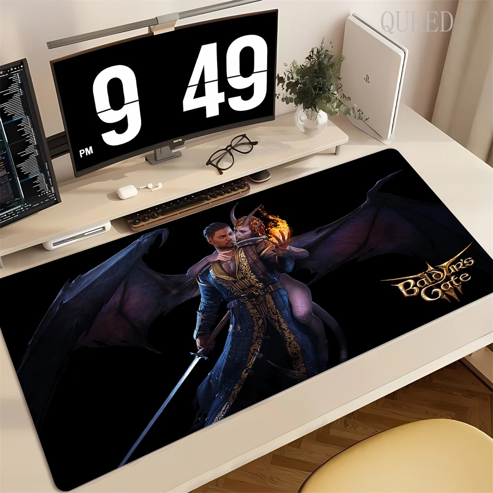 Tappetino per mouse B-Baldurs Gate 3 Tappetino per mouse Nuovi arrivi Tappetini da gioco di grandi dimensioni XXL Gamer Tappetino da scrivania grande antiscivolo per tappetini per tastiere