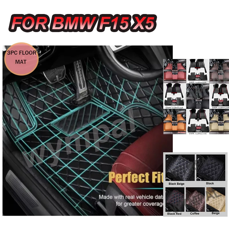 

РОСКОШНЫЕ автомобильные коврики для BMW F15 X5 2014 2015 2016 2017 2018, пользовательские автомобильные подушечки для ног